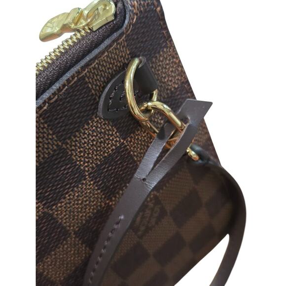 Louis Vuitton Damier Ebene Pouch Red Interior (14963) - Picture 4 of 8